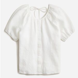 JCREW V-NECK LINEN TOP SZ 6 NWT